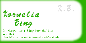 kornelia bing business card